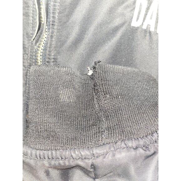 VINTAGE 1990'S Harley-Davidson Men's Black Satin Bomber Jacket Sz Small Logo - Picture 7 of 16